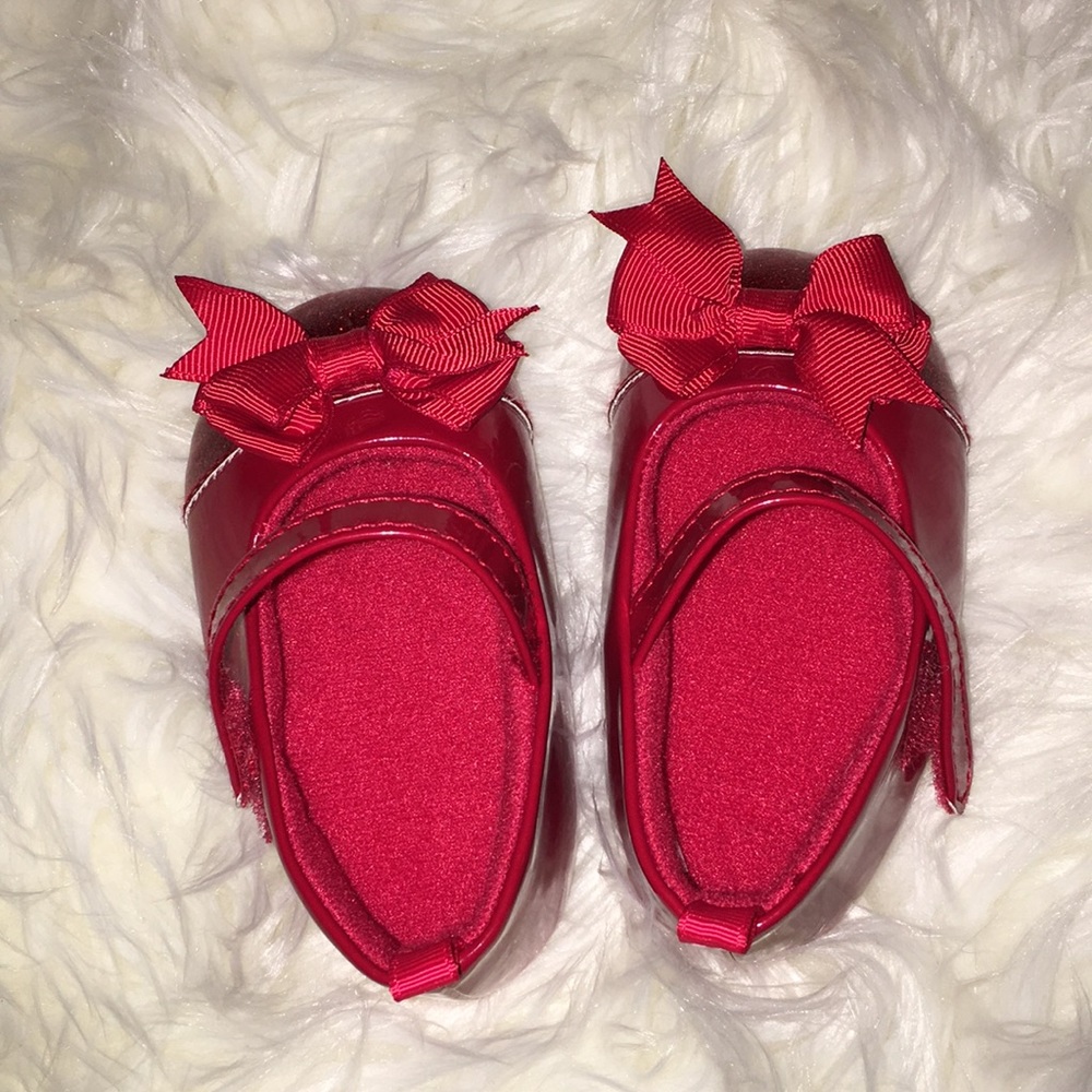Red soft bottom dress shoes